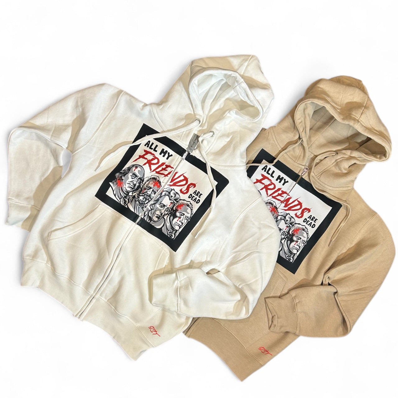 OST ALL MY FREINDS DEAD ZIP UP HOODIES